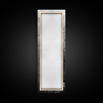 Water Loon, Lake Bird, Floating Wildlife, Nature Stillness, Serene Waterfowl Framed Canvas Print, Cabin Wall Art Rustic Lakehouse Decor