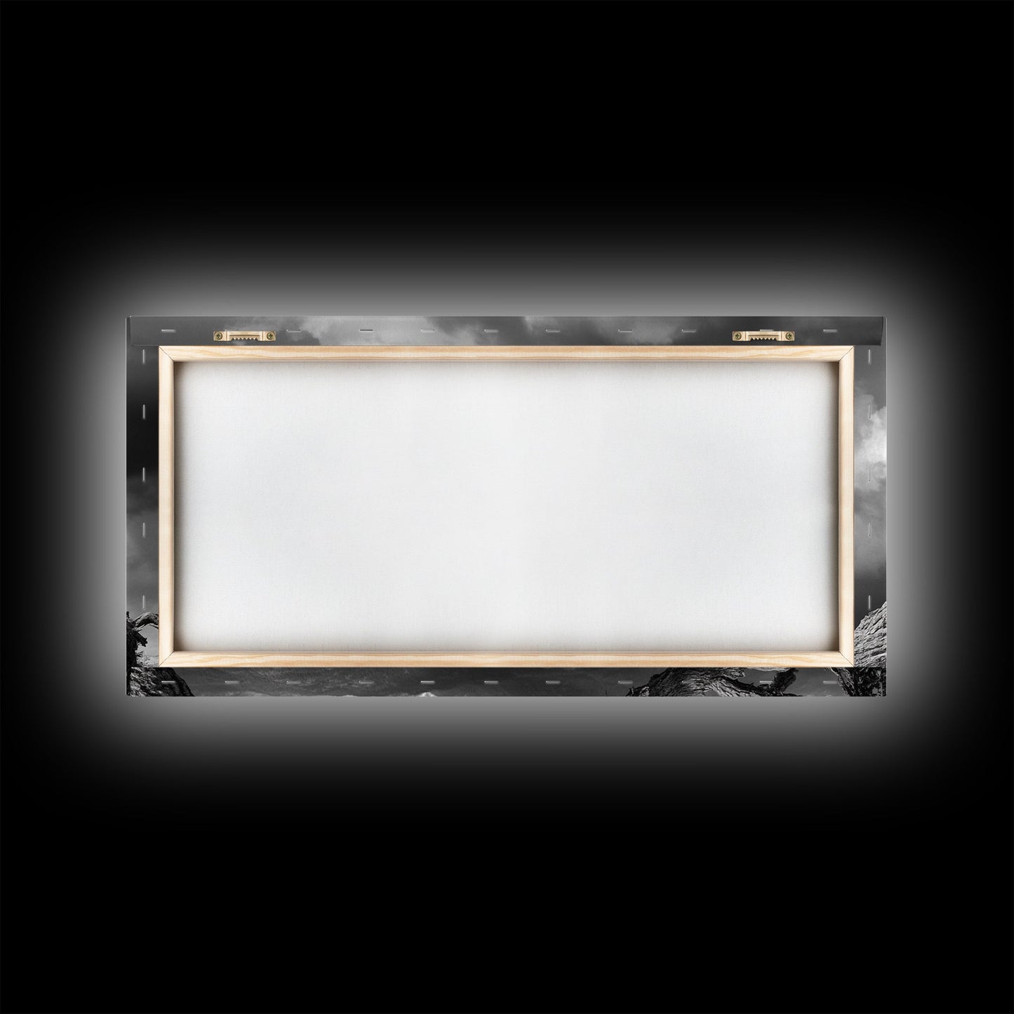 Eagle, Branch, Storm, Power and grace collide in this Framed Canvas Print of a majestic eagle perched before a storm, Living Room Wall Art