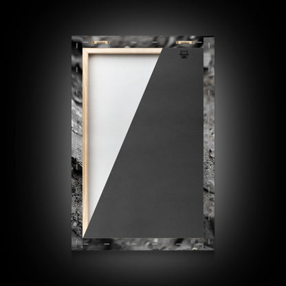 Tribal Feather, Painted Arrow, Rustic Stone Ground, Canvas Print, Boho Wall Art, Native Inspired Decor, Color Pop Rustic Style