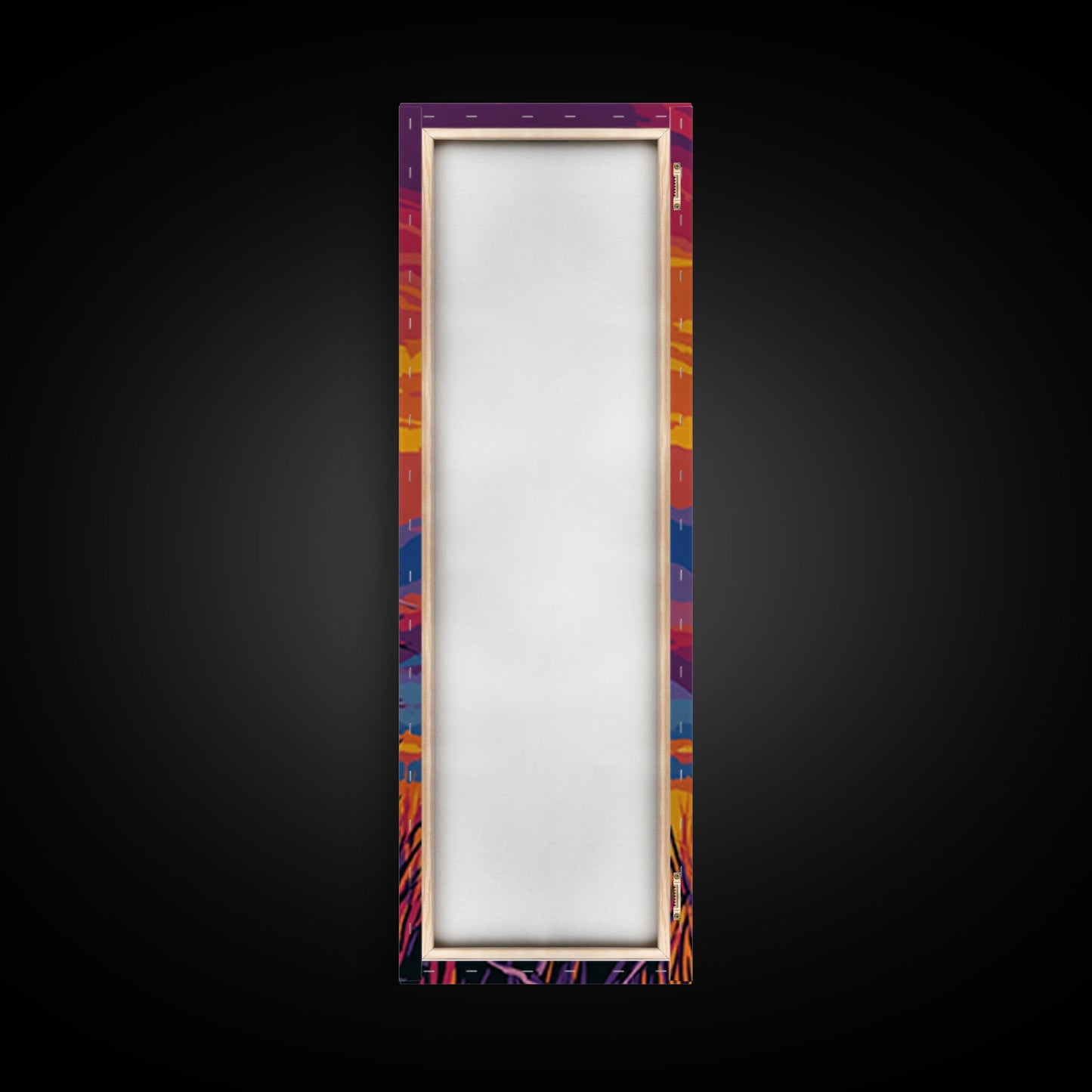 Vibrant Sunset Eagle, Canvas Print, bird art, landscape painting, moody art, rustic décor, southwest wall art, pine tree art, gift idea him