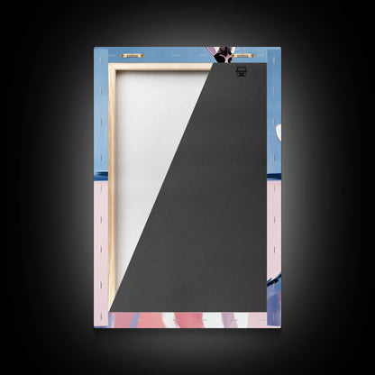 Howling Wolf, moody art, rustic decor, southwest wall art, zen wall art, framed canvas print, wabi sabi art, forest painting