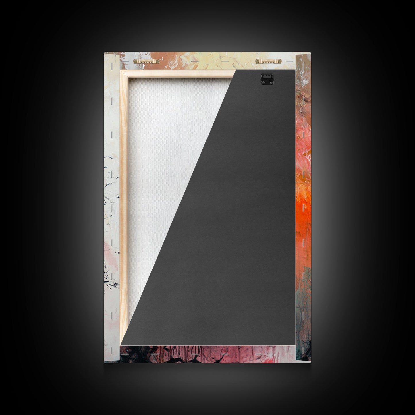 Eagle on Branch, textured painting, wildlife wall art, rustic art, autumn colors, farmhouse decor, framed canvas print, bird art