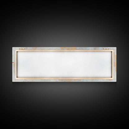 Colorful feather, native art, southwestern decor, rustic wall art, boho art, framed canvas print, extra wide art, tribal painting