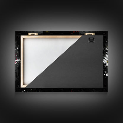 Graffiti Butterfly Punk Art, Street Art, Framed Canvas Print, Huge Wall Art, Contemporary Alternative Art