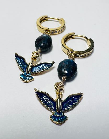 Blue Bird Earrings