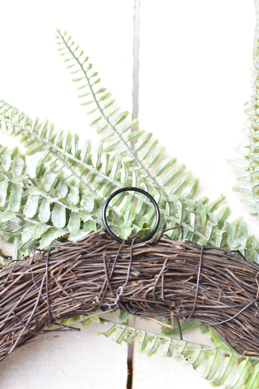 24" Faux Forest Fern Wreath