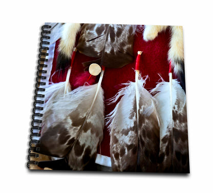 3dRose Image of Bird Feathers Attached to a Native American Dress - Drawing Books (db_325873)