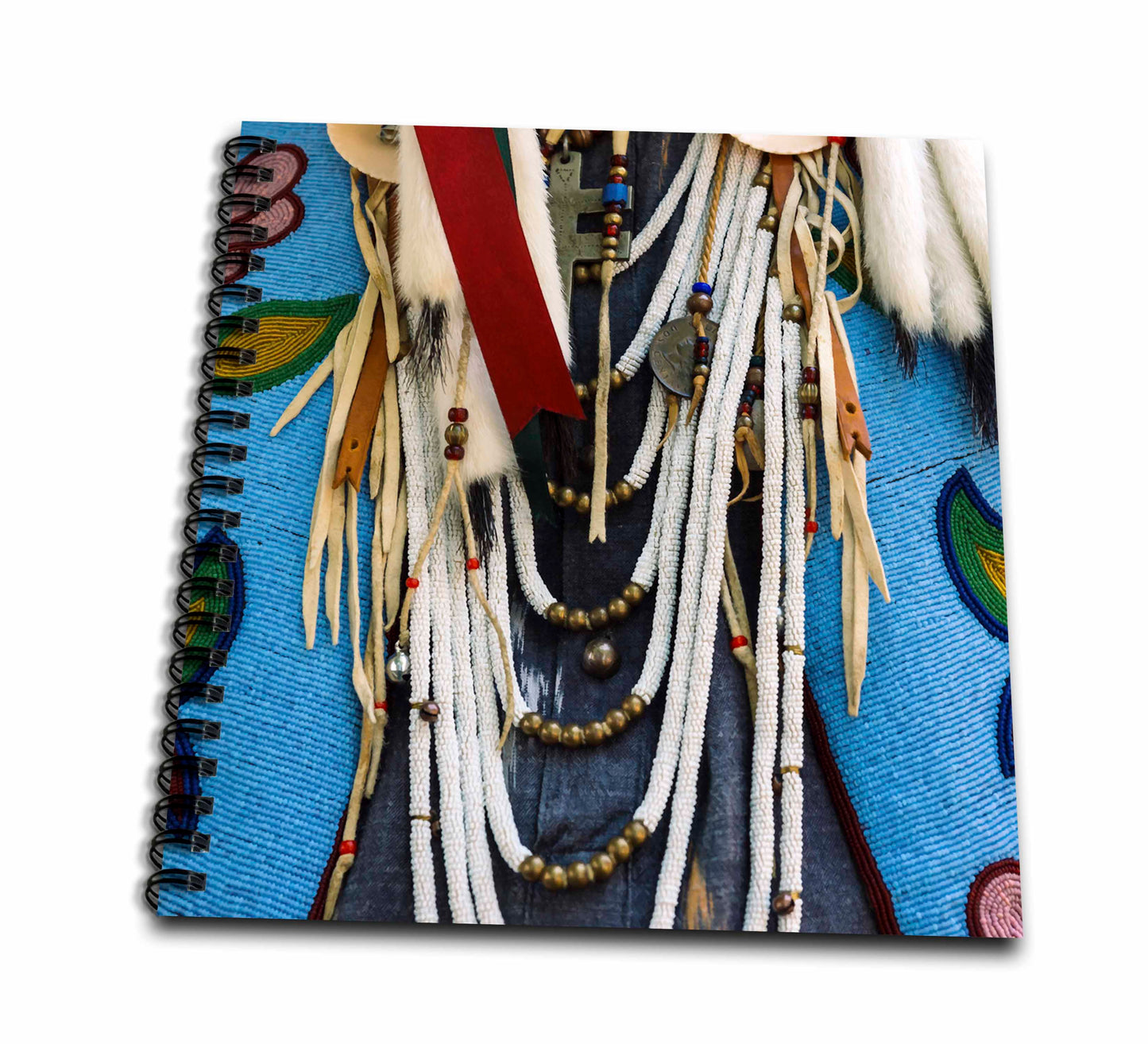 3dRose Image of Elements, Beads, Decorations of a Native American... - Drawing Books (db_325883)
