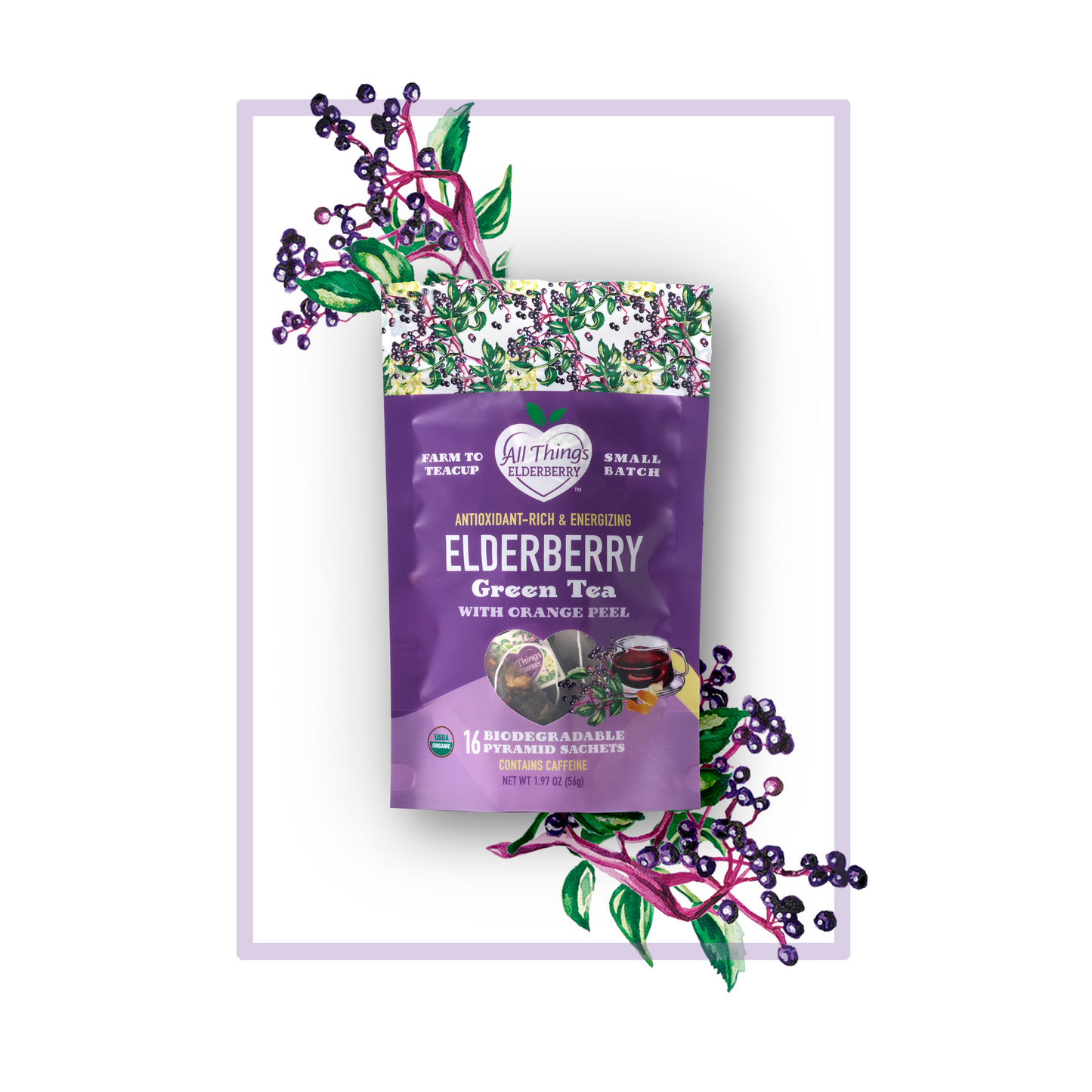 Elderberry Green Tea