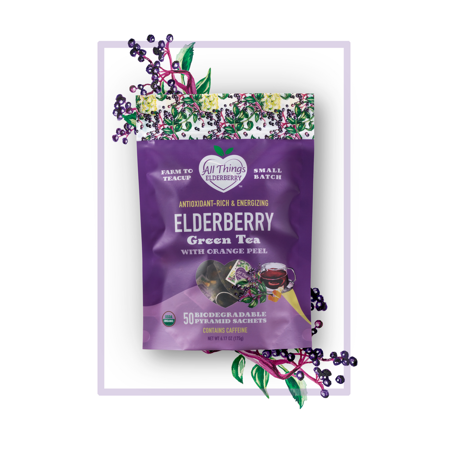 Elderberry Green Tea