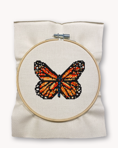 Monarch Cross Stitch Kit ( M 4 inch )