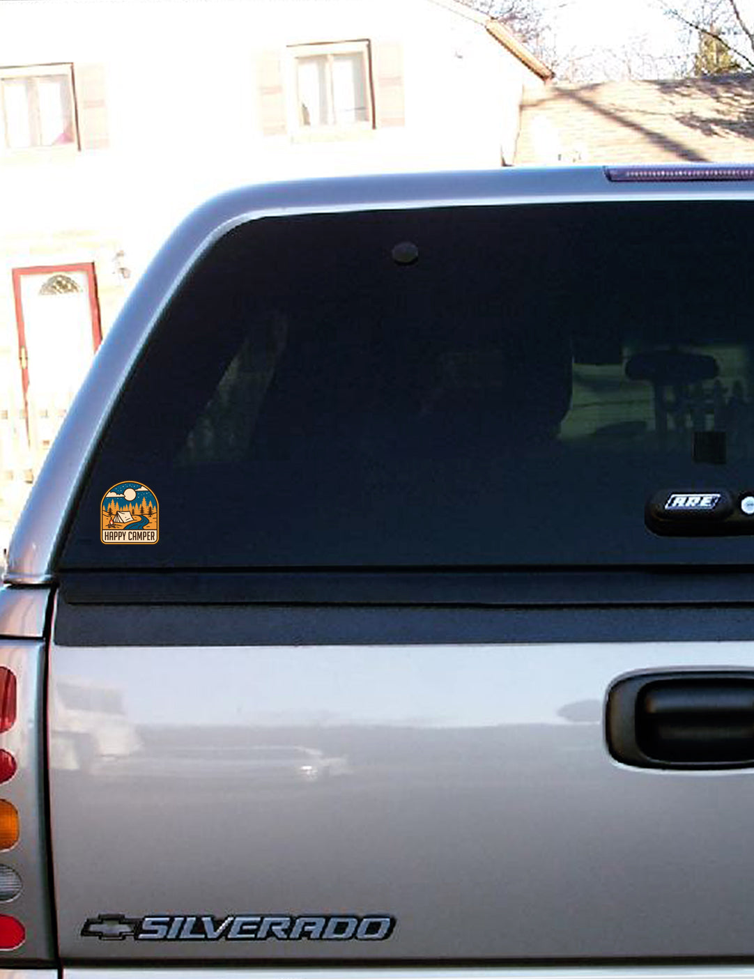 Happy Camper - 4" Sticker