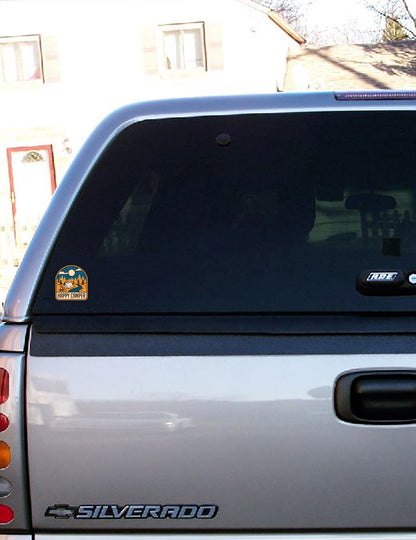 Happy Camper - 4" Sticker