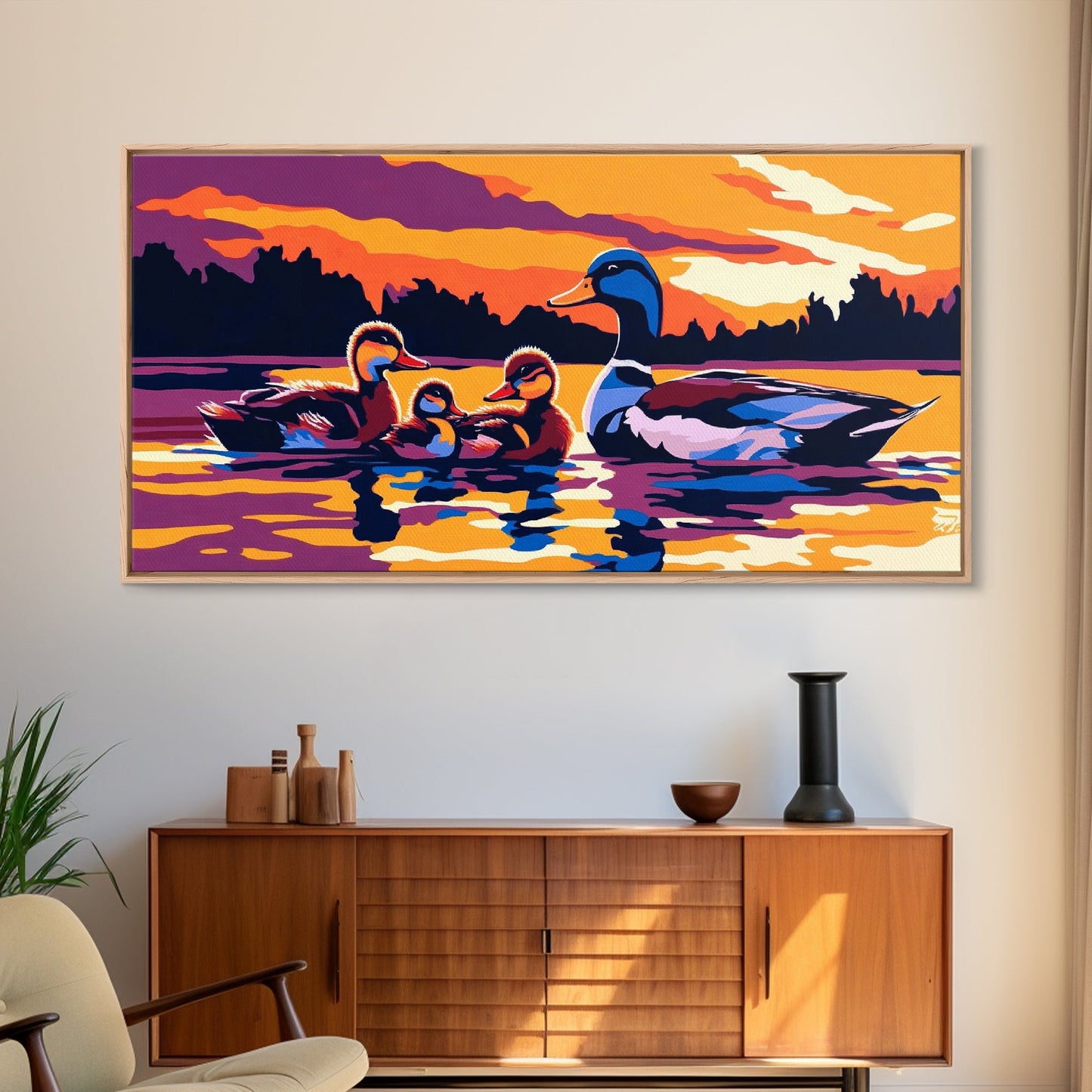 Mallard Ducks, bird art, waterfowl painting, coastal wall art, nature painting, marsh painting, original painting, canvas print