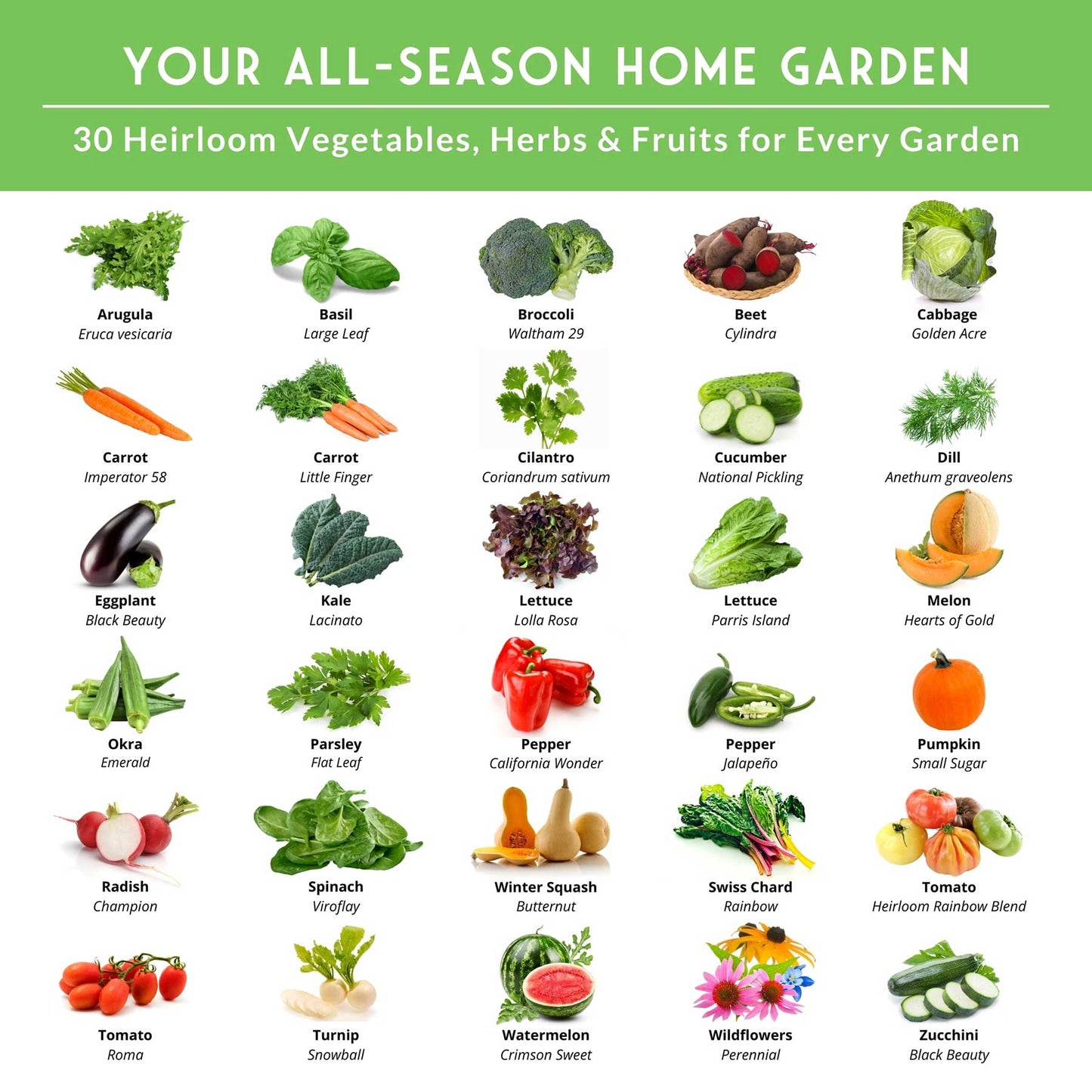 victory garden heirloom seeds Home Garden 30 Seed Packet Collection
