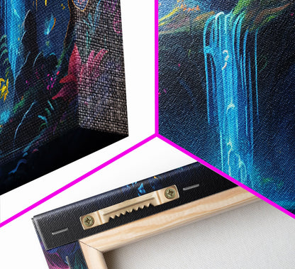 Enchanted Forest Painting, Fantasy Art, Fairy House, Fantasy, Woodland Decor, Woods, Forest, Fairy Forest