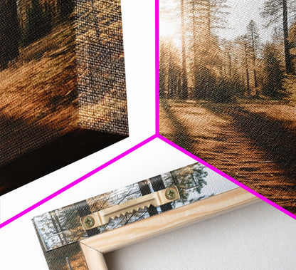 Trees Wall Art, Woods Wall Decor, Nature Art Print, Autumn Art Print, Photography Print, Wall Decor, Canvas Print, Wall Art, Framed Canvas