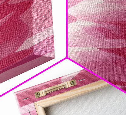 Abstract Painting Print of a Bunny Rabbit, Pink Wall Art, Preppy Wall Art, Gift For Her, Girl's Room Wall Art, Rabbit Painting, Girl Art