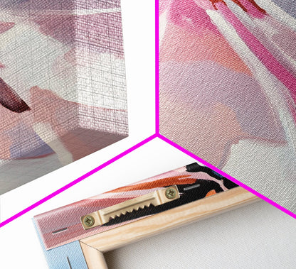 Butterfly Wing, Macro Art, Pastel Colors, Elegant Nature, Botanical Aesthetic, Canvas Print, Living Room Wall Art, Feminine Decor