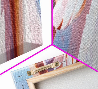 Butterfly Wing, White Dress, Canvas Print, Nature Art, Bohemian Wall Decor, Feminine Aesthetic, Delicate Artwork, Whimsical Painting