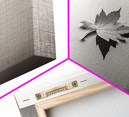 Autumn Leaf, Tranquil Water, Floating Serenity, Soft Tones Nature Art, Canvas Print, Fall Bedroom Wall Art, Minimalist Style