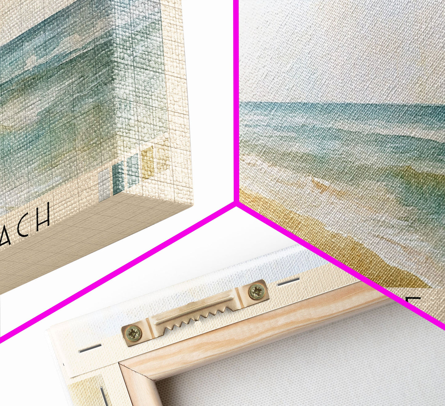 Twelvemile Beach, Michigan Watercolor Print, Vacation Gift, Michigan Wall Art, Beach Painting, Beach Decor, Large Wall Art, Wood Frame Art