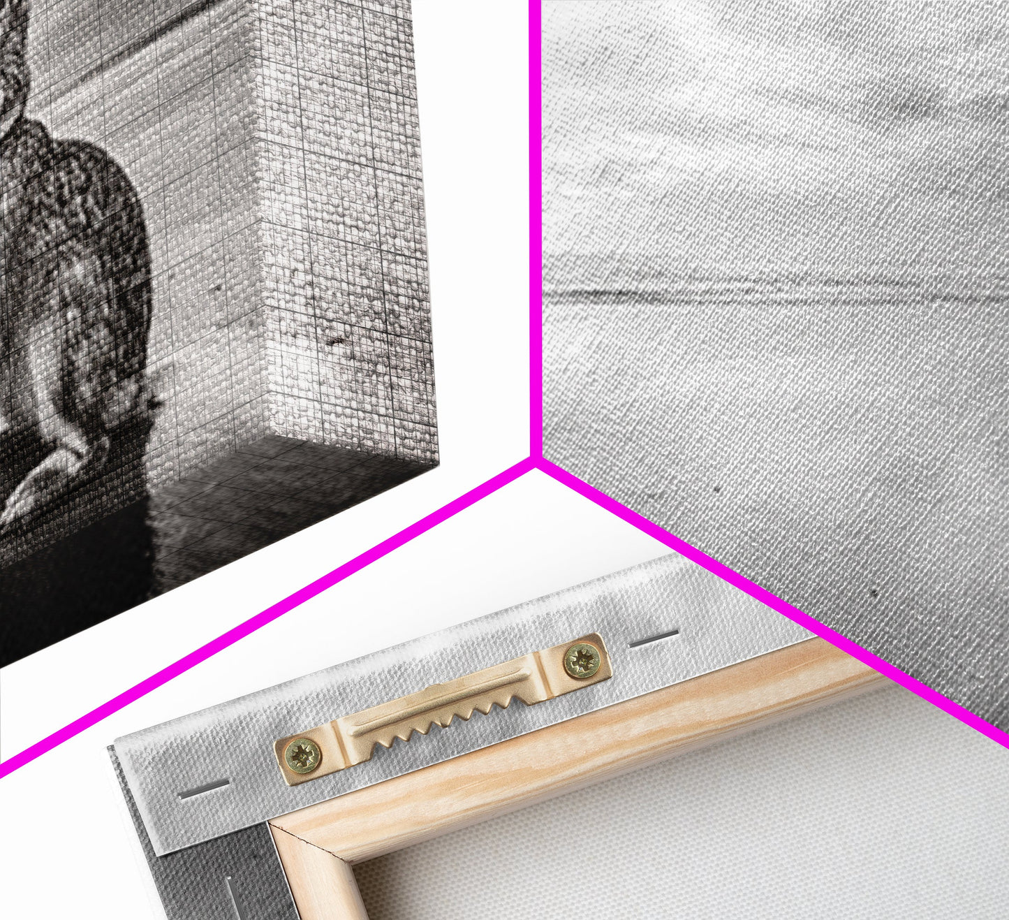 Rabbit Beach, whimsical art, coastal decor, animal painting, nature wall art, moody art, soft neutral tones, beach photography, Canvas Print