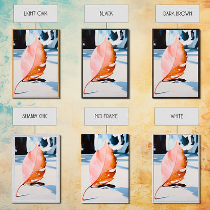 Autumn Leaf, Seasonal Art, Nature Wall Decor, Canvas Print, Fall Home Decor, Minimalist Artwork, Botanical Art, Bedroom Wall Art