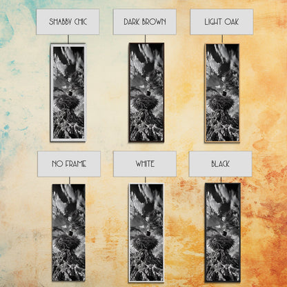 Bald Eagle Nest ,Framed Canvas Print, bird art, moody art, rustic décor, farmhouse art, gift idea, southwest wall art, landscape painting