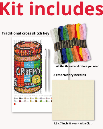 Monarch Cross Stitch Kit ( M 4 inch )