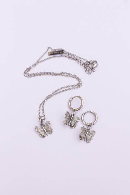 Butterfly Huggie Hoop