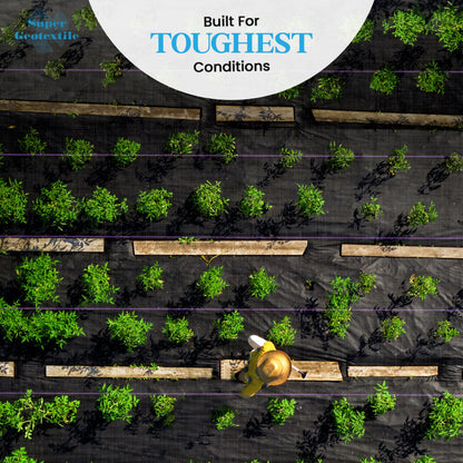 Pro Grade 5oz Weed Barrier - Heavy Duty Landscape Fabric - Weed Block - 25 Year Fabric