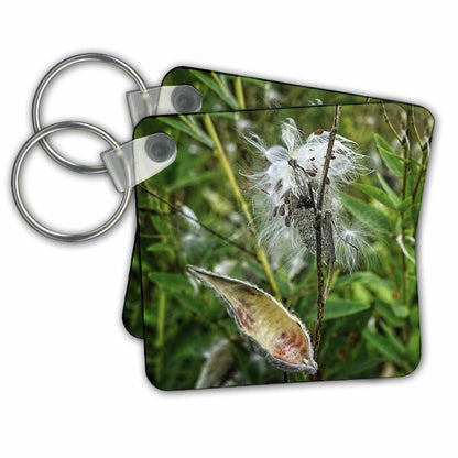 3dRose Key Chains Milkweed Plant and Seed Pods (kc-357283-1)