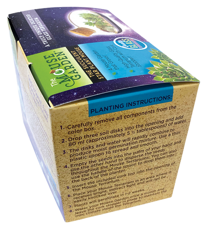 The Succulent Star Mouse Garden Glass Terrarium with Cork