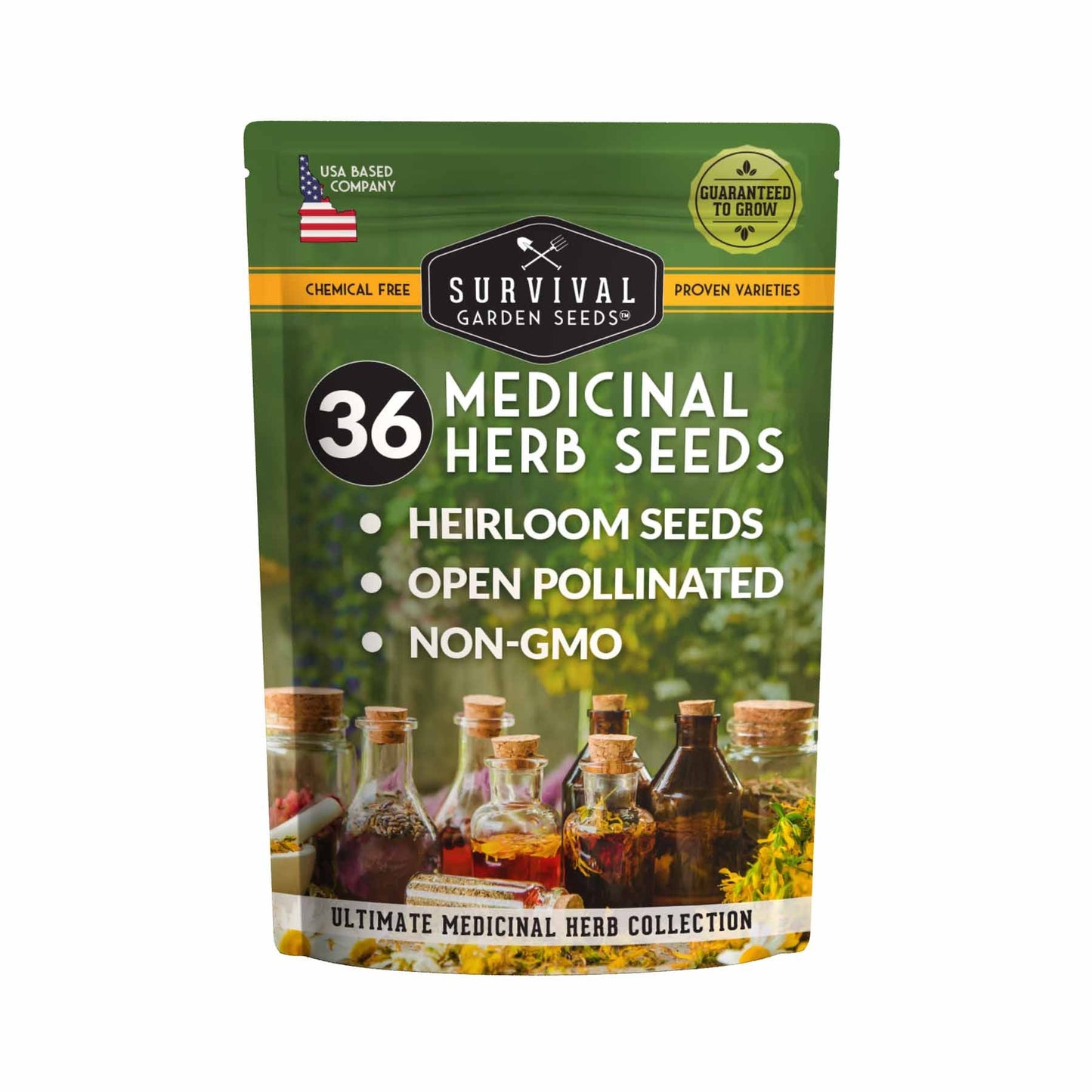 Medicinal Herb Garden - 36 Heirloom Seed Varieties for a Wellness Garden
