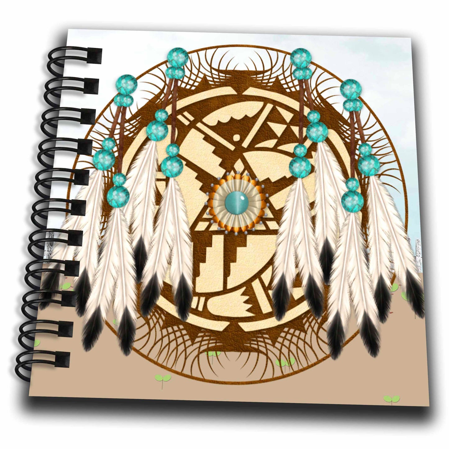 3dRose Spiritual Awakenings Native American - Designer One of A Kind Native American Art - Drawing Books (db_108087)