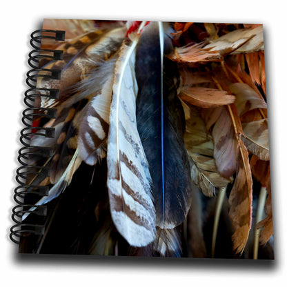 3dRose Image of Bird Feathers. A Decoration of Native American Headdress - Drawing Books (db_325875)