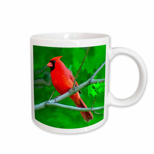 3dRose Birds - Red Cardinal - Mugs (mug_3121)