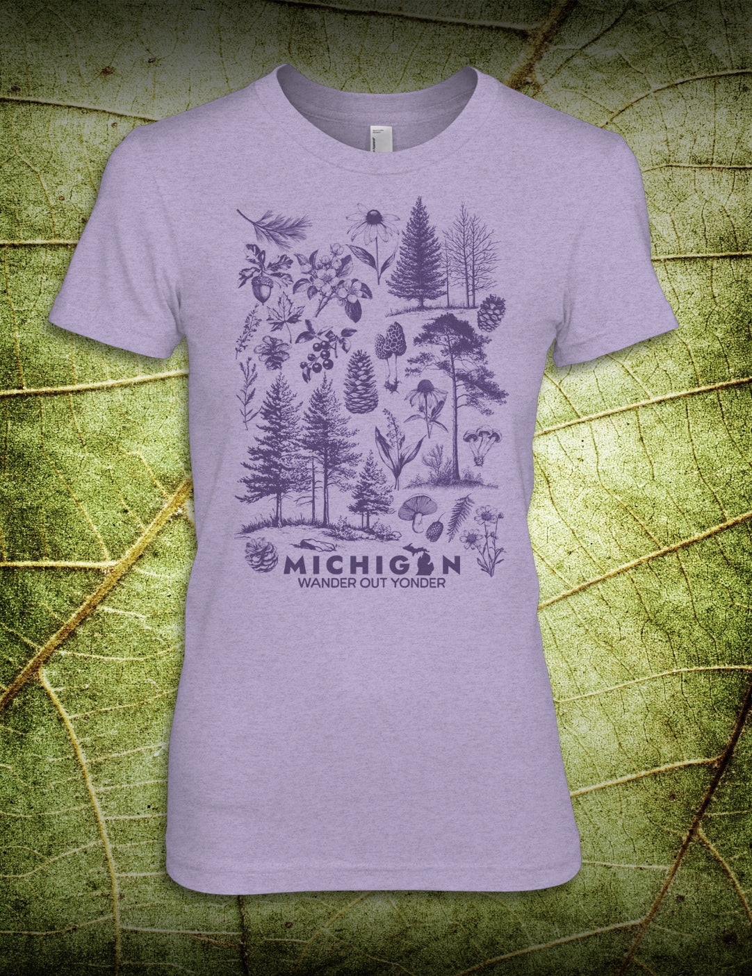 Nature Collage - Women's - Heather Lavender