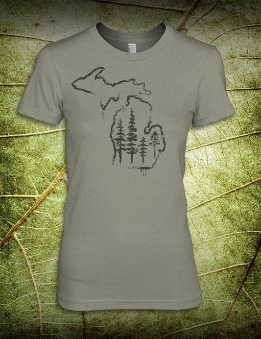 Paint Brush Trees - Women's - Heather Stone