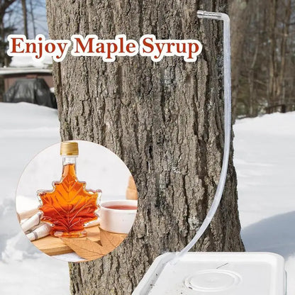 Spiles for Maple Syrup 4 Set Portable Trunk Faucet for Syrup Tree Sap Collection Drill Bits Steel Maple Tree Taps Spiles with