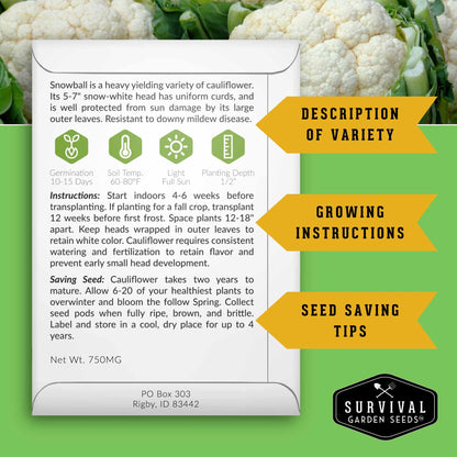 Complete Survival Garden Kit – 100 Seeds to Grow Food for Your Family