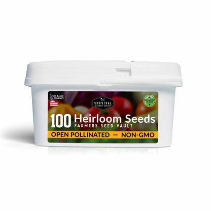 Complete Survival Garden Kit – 100 Seeds to Grow Food for Your Family