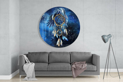 Dreamcatcher Glass Wall Art