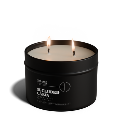 Secluded Cabin Candle 10.6 oz – Bergamot, Cedarwood & Smoked Amber