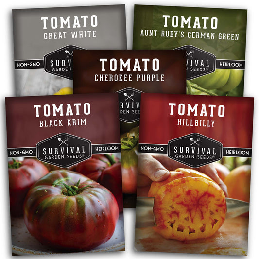 Colorful Tomato Seed Collection – Heirloom Rainbow Mix for Unique Flavors, Slicing & Summer Harvests