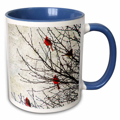 3dRose Cassie Peters Birds - Cardinals Photographed by Angelandspot - Mugs (mug_12387)
