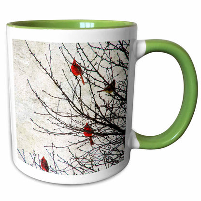 3dRose Cassie Peters Birds - Cardinals Photographed by Angelandspot - Mugs (mug_12387)