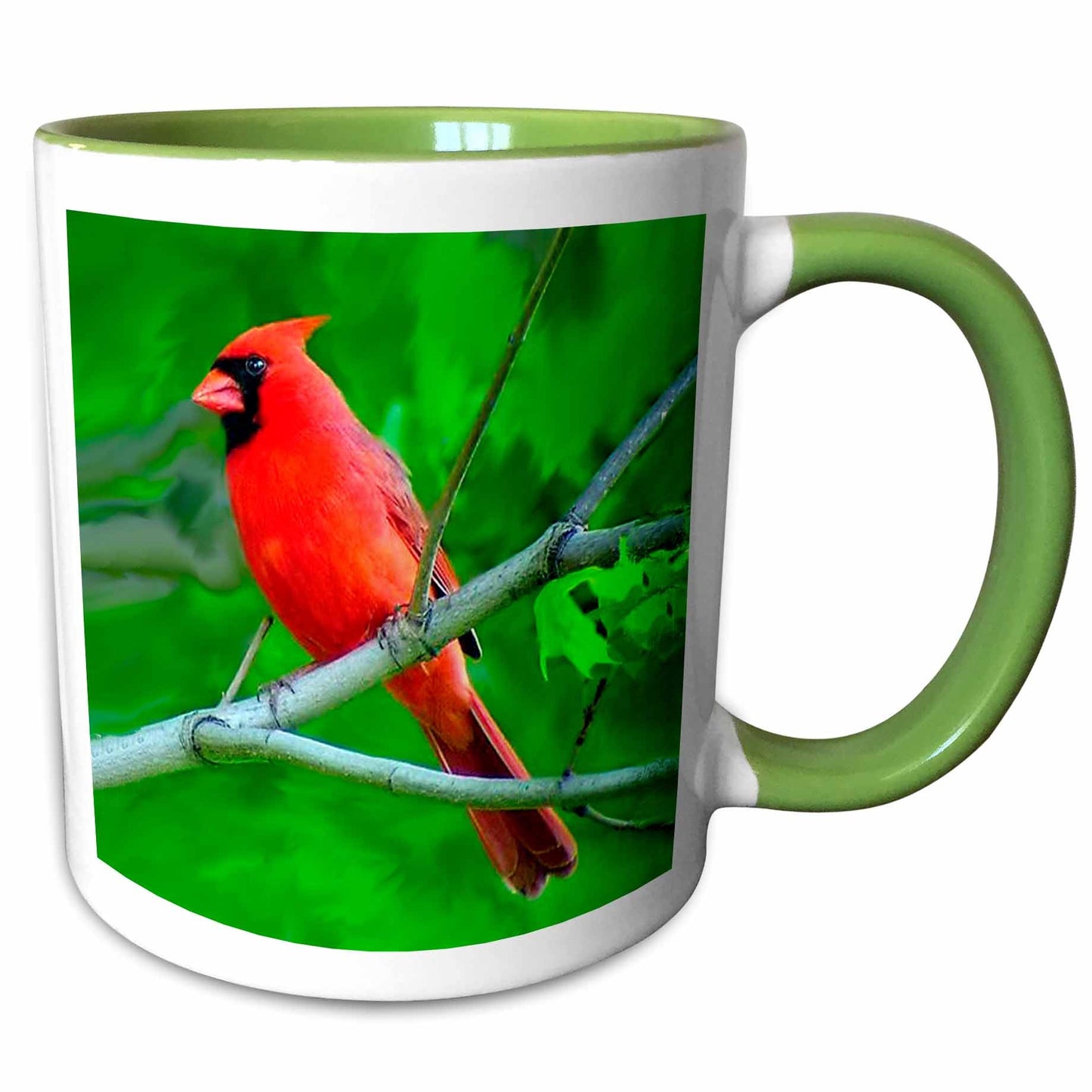 3dRose Birds - Red Cardinal - Mugs (mug_3121)