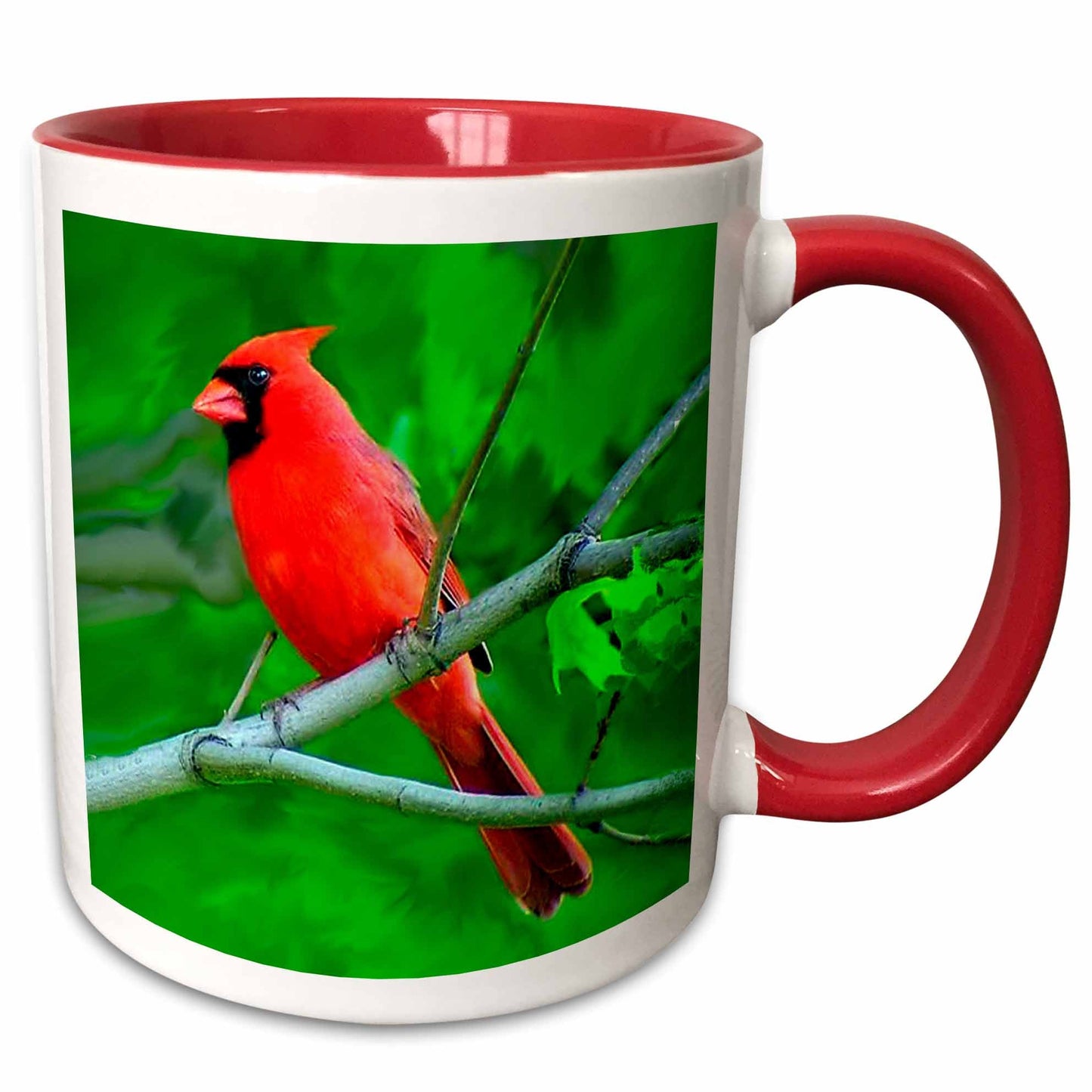 3dRose Birds - Red Cardinal - Mugs (mug_3121)